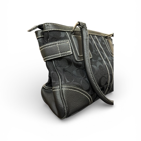 Coach Hampton Signature Carryall Black Horsebit F04U-2187 - Picture 5 of 13